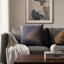 Decorative Pillow Cover Set 50cm Premium Micropercal - Black - View 2
