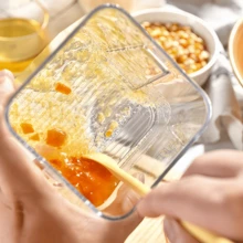 Multifunktionell silikonskrapa, mini-sil med dubbelt huvud, lämplig för matlagning och sylttillverkning - Multifärgad - Visa 3