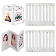 5-20个3英寸磁吸式相框迷你亚克力磁性相框透明亚克力卡片展示架 - 彩色 - 查看 17