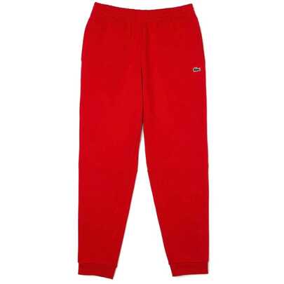 Pantalones de chándal con ajuste entallado de Lacoste en color rojo