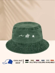 Mũ xô phiêu lưu cổ điển có hình rùa biển, mặt trời, các yếu tố đại dương, câu cá, leo núi, thời trang đường phố hip hop, thời trang, tối giản, thường ngày, đa năng, trang trí, phù hợp với mọi mùa, chống nắng, có nhiều màu sắc - Mũ xô - Xem 17