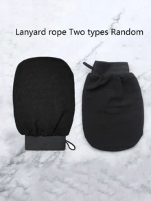 半双装身体去角质手套，双面身体清洁毛巾，适用于SPA、按摩和身体去角质，是去除死皮的理想选择，包含多色深层清洁浴巾 - 彩色 - 查看 5