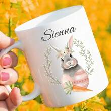 Customized Personalized Easter Mug: Design, Easter Gift, Personalized Name Cup, Romantic Easter Gift, For Boyfriend, Girlfriend, Him, Her - Multicolor - View 11