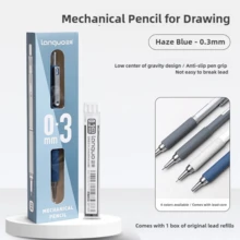 1pc 0.3mm/0.5mm/0.7mm/0.9mm Automatic Mechanical Pencil, Suitable For Drawing, Sketching, Art Students, Silver/Black Color, Refillable, High-Quality Design - Pencil - View 25