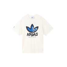 Adidas 阿迪达斯迷彩Logo印花短袖休闲T恤 - 白色 - 查看 1