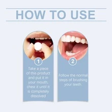 Solid Toothpaste Nobs Without The BS Tablets Flavors Teeth Breath Mouthwash Smoke Remove Bad Whitening Fresh Charcoal Stains,Teeth Whitener - 白色 - 查看 3