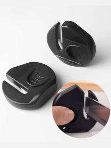 家用迷你磨刀器，快速磨刀器，磨刀石，便携式磨刀器，多功能快速磨刀器 - 黑色 - 查看 1