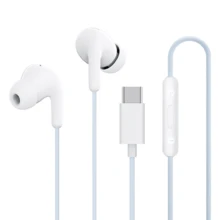 Xiaomi 小米 Type-C 耳机，兼容 iPhone 15 Plus 16 Pro Max，有线耳机带麦克风，也适用于 iPad、三星、小米 Redmi POCO、华为 OPPO 一加、Realme、vivo IQOO 等手机，USB-C 耳机 - 白色 - 查看 8