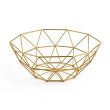 Countertop Fruit Bowl, Wire Basket For Fruits, Breads, Vegetables,Snacks, Gold - Gold - View 11