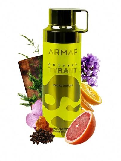 Lattafa Perfumes Tyrant Special Edition Exklusives Körperdeodorant-Spray für Männer, 200 ml