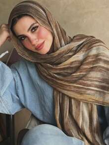 1 chiếc khăn trùm đầu nữ bằng vải rayon họa tiết cầu vồng, kiểu dáng boho thời trang có tua rua, thích hợp cho các buổi tụ họp và lễ kỷ niệm. - Khăn trùm đầu sọc nhiều màu - Xem 28