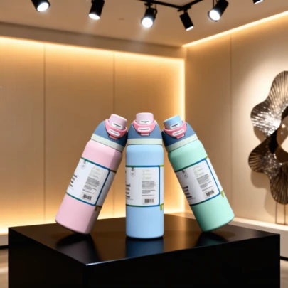 1pc Insulated Stainless Steel Water Bottle - 32-40oz Leak-Proof Sports Water Bottle With Dual Function Straw Lid, Flip Straw And Wide Mouth Opening - Keeps Drinks Cold For 24 Hours - Suitable For Gym, Travel, Holiday Gifts And Everyday Use