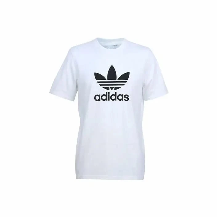 Adidas Camouflage Logo Print Short Sleeve Casual T-Shirt - White - View 1