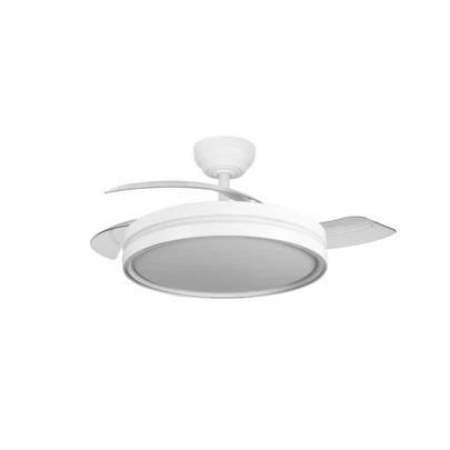 FABRILAMP ABRILA Ventilador Dc Capitan 60w Blanco 3asp.107d 6980lm 36x48/107cm Mando a distancia INCLUIDO+memoria+temporizador+regulable intensidad  Diseño muy moderno y original.TOP CALIDAD GARANTIZADA