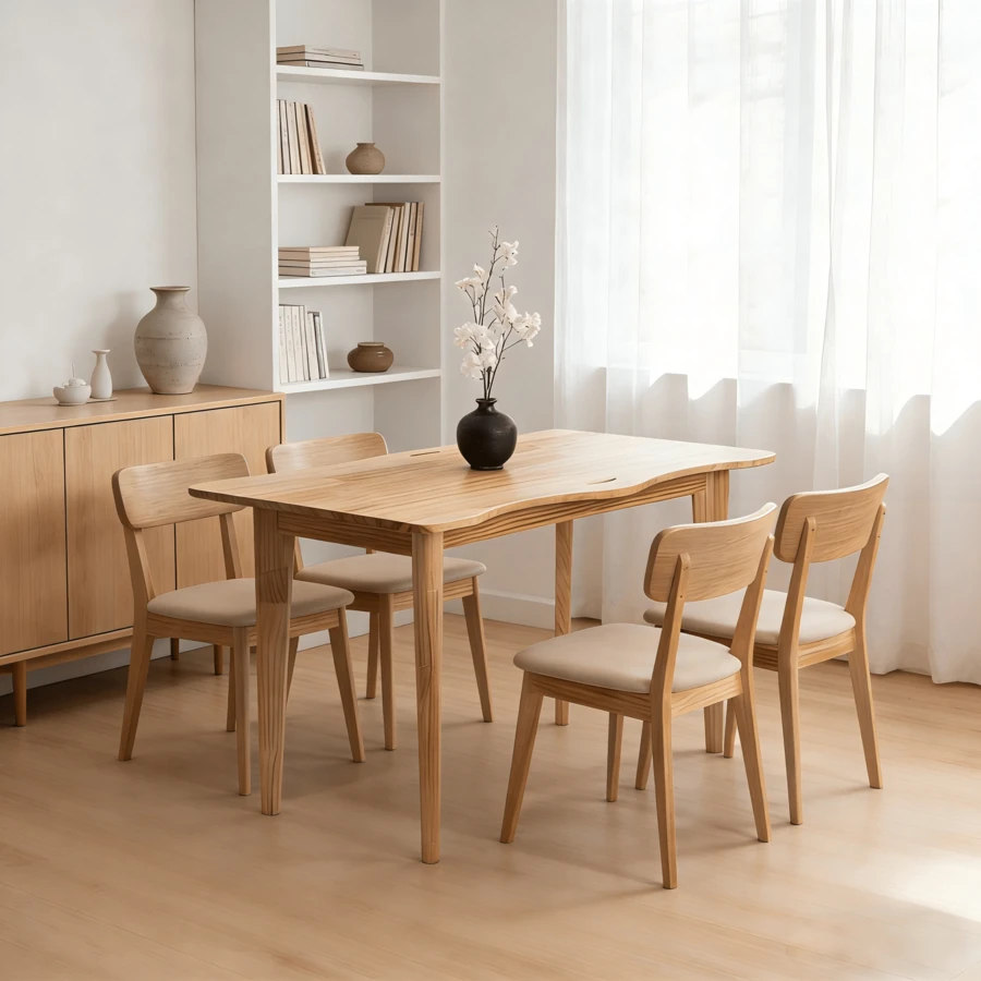 Dining Tables - Prirodna boja.qube 120 - Viev 1