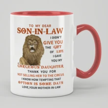 To My Son-In-Law Coffee Mug - 11oz Ceramic Cup, Gift From Mother-In-Law, Birthday & Christmas Gift For Son-In-Law, Best Son-In-Law Ever - Multicolor - View 14