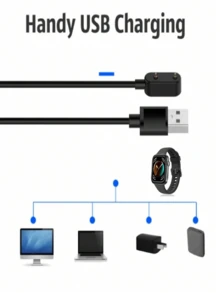 Galaxy Fit 3 R390 Smart Bracelet Fit3 Accessories, USB PD Charging Cable, Smart Bracelet Charging Dock Adapter - Black - View 6