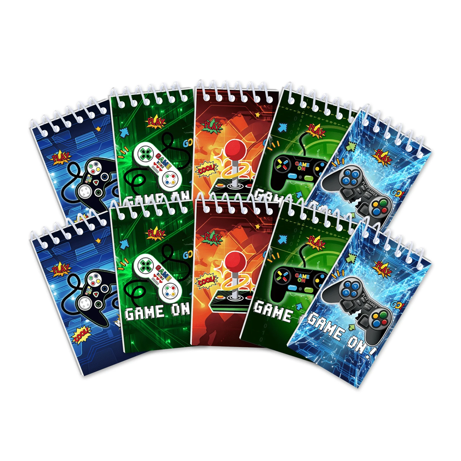 10pcs Mini Notebooks For Gamers, Video Game Themed Notebooks, Suitable As Birthday Party Gifts, Game-Themed, Also Can Be Used As Teacher Classroom Supplies - Multicolor - View 1