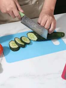 3/2/1 Pcs Plastic Cutting Boards - Flexible Non-Slip Kitchen Mats, Suitable For Meat And Vegetables, Dishwasher , Bright Green/Yellow/Pink, Durable Plastic, Food Preparation - Multicolor - View 6