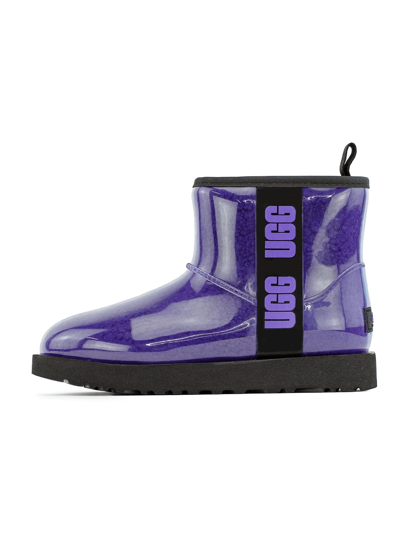 UGG 经典透明迷你女靴雨鞋保暖防风多功能纯色标志易于清洗户外日常海军蓝 1113190-VNBL - 海軍藍 - 查看 1