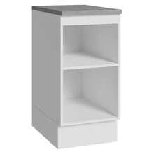 Gabinete Bajo Cocina Madesa Vik 40cm Con Encimera BV - Blanco y Verde - Ver 10