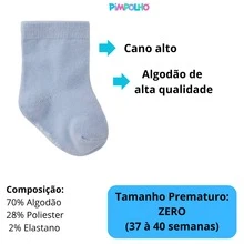 Baby Socks Kit 7 Pairs Newborn Premature Baby Socks For Girls And Boys - Pimpolho - Màu xanh lam - Xem 4