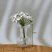 迷你玻璃花瓶，迷你家居装饰品，娃娃屋装饰配件，DIY手工材料，BJD娃娃摄影道具 - 彩色 - 查看 14