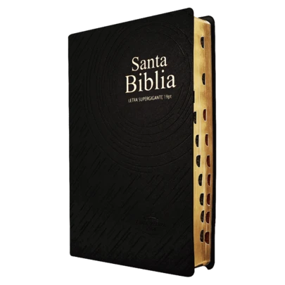 Biblia Reina Valera 1960 Grande Letra SUPER Gigante 19 PUNTOS Vinil Negro