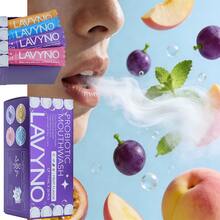 Lavyno Probiotic Mouthwash Sticks |   Alcohol-Free Fresh Breath . 20 On-The-Go Packs . Fruit Flavors . Gentle Oral Care With Probiotics & Plant Extracts Fresh Breath Oral Care - 薄荷 桃子 葡萄 百香果 - 查看 2