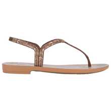 NEW GRENDHA LOVE IN BLOOM FLAT SANDAL, COMFORTABLE AND ORIGINAL - Rust Brown - View 3