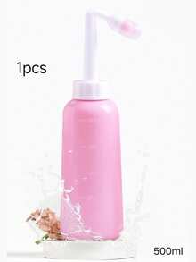1个500毫升便携式旅行冲洗瓶，防漏私处卫生喷雾瓶，附赠随机款式收纳袋 - 彩色 - 查看 15