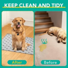 1 Pack Large 39"X27" Washable Pee Pads For Dogs Super Absorbent Dog Training Pads Non-Slip Pet Training Pads Mats Whelping Pads For Dogs Cats Puppy - Multicolor - View 11