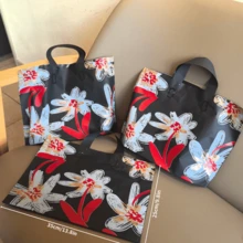 100个装派对礼品服装包装袋，高端女士购物袋，手提收纳袋，花纹包装袋，婚礼包装袋，礼品包装袋，可重复使用包装袋，加厚防水便携大容量手提袋，户外旅行日常用品收纳袋。适用于节日、新年、婚礼、派对、购物、生日礼物袋、派对礼品袋等场合。 - 彩色 - 查看 8