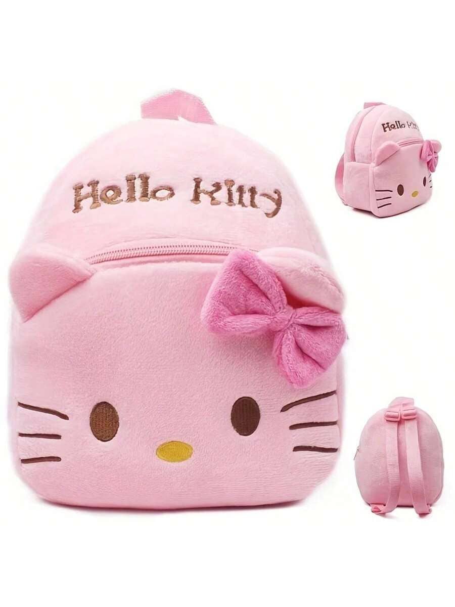  1 pieza Mochila grande de gran capacidad de Hello Kitty de Sanrio, de poliéster lavable a mano, espaciosa para la escuela, viajes o uso diario, regalo de cumpleaños, vuelta al cole o Día de San Valentín para niñas