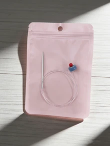 EDCUEBE7 1支超实用环形针，可自由弯曲，毛线工具，缝纫工具，缝纫配件，缝纫艺术，适合家庭缝纫，编织毛衣，送给妈妈或女朋友的最佳礼物 - 銀色 - 查看 3