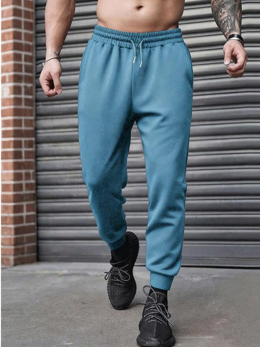 Men's Casual Loose Drawstring Sweatpants, Lightweight Jogger Pants For Running, Spring And Autumn