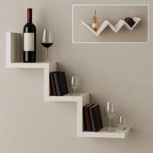 MDF Decorative Shelf | Style And Functionality For Your Home - 白色 - 查看 6