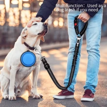 1pc Reflective Retractable Pet Dog Car Safety Leash, Pet Cat Dog Car Travel Chest Harness Leash - Multicolor - View 12