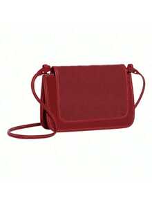 Three-Layer Envelope Bag For Postman, Single-Shoulder Crossbody Camera Bag, Fashionable Clutch For Men And Women - Red - View 1