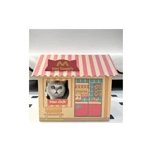 All-Season Cat Villa With Integrated Scratching Board And Bed, Upright Cat Scratch Post, Durable And Splinter-Free. - 43.5cm*28.5cm*40cm - View 4