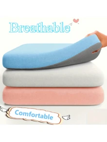 4厘米厚4D记忆海绵腰垫 - 超柔软人体工学腰枕，透气性佳，适用于办公椅和汽车座椅，家用/办公记忆海绵坐垫，涤纶面料，舒适坐感，符合人体工学设计，高密度海绵，适合办公桌椅使用，也可用于办公室装饰、房间装饰、座椅腰枕和游戏椅。 - 彩色 - 查看 4