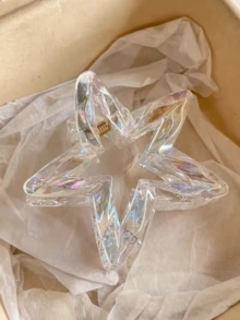 2pcs Minimalist Star Hair Clips, Elegant Hair Claw Clips For Updo, Chic & Graceful - Multicolor - View 7