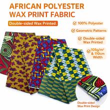 Tissu africain imprimé en polyester doux, motif Kitenge coloré, convient pour la couture de robes d'été, jupes, hauts et tenues de vacances, idéal pour la couture DIY, le matelassage, les sacs de mode, les foulards, les taies d'oreiller et les textiles d'ameublement - Multicolore - Voir 5