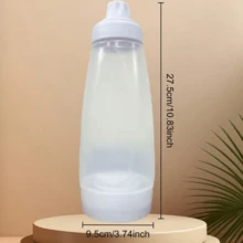 1 Pack Of 1000ml/33.8oz Pancake Butter Dispenser, Suitable For Cupcakes, Waffles, Cakes & Other Baked Goods – Precise Measurement, Easy Dispensing, And Smooth Mixing Butter Bottle - Multicolor - View 2