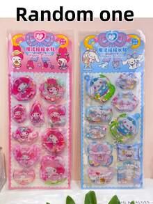 3D Cartoon Stickers - Purple Dog, Pink Melon, Yellow Pudding, Pink Kitty, Purple Bunny, Kuro Family, Shaking Water Stickers, Children's Shaking Stickers, DIY Redemption Gifts, Business Gifts, Advertising Gifts, Promotional Gifts, Welfare Gifts, Holiday Gifts - Multicolor - View 9