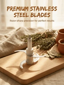 SOKANY 3升不锈钢电动绞肉搅拌机，适用于绞肉、蔬菜、水果和坚果，配备4个锋利刀片 - 黑色 - 查看 5