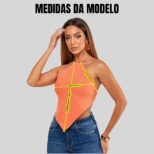 Set Of 2 Women's Top Scarves In One Size Modal Knit With Back Tie, Perfect Premium Summer Style, Fits Sizes 36 To 42 (Brazilian Sizes). - Đen và Đỏ - Xem 2