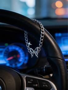 Dây treo vô lăng hình bướm bạc, trang trí nội thất xe hơi, phụ kiện xe hơi dễ thương, đồ trang trí treo xe, trang trí xe hơi độc đáo. - Nhiều màu B - Xem 2