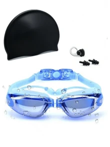 Anti-Fog Swimming Goggles With Ear Pads - Large Frame, Quick Adjust Silicone Strap, Anti-Fog High Quality, Wide Vision - Suitable For Adults, Swimming, Pool, Beach, Competition And Leisure - Compatible With Glasses/Contact Lenses - Durable For Daily And Special Occasions - Multicolor - View 10