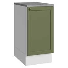 Gabinete Bajo Cocina Madesa Vik 40cm Con Encimera BV - Blanco y Verde - Ver 1